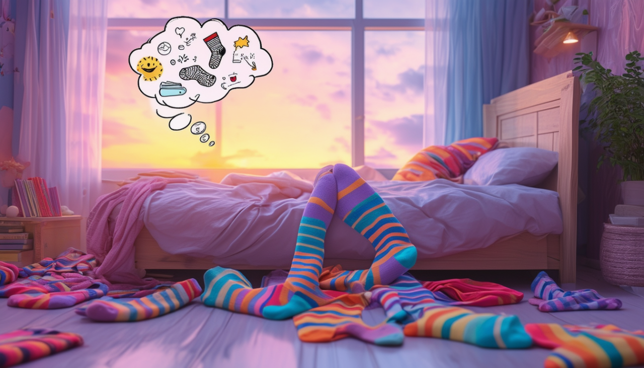découvrez les significations cachées derrière vos rêves de chaussettes rayées. explorez les interprétations symboliques de ce motif coloré et ce qu'il révèle sur votre état d'esprit et vos émotions. plongez dans l'univers fascinant des rêves et déchiffrez leurs messages pour mieux comprendre votre subconscient.