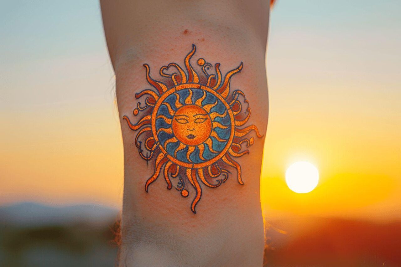Signification du soleil en tatouage : symboles et idées